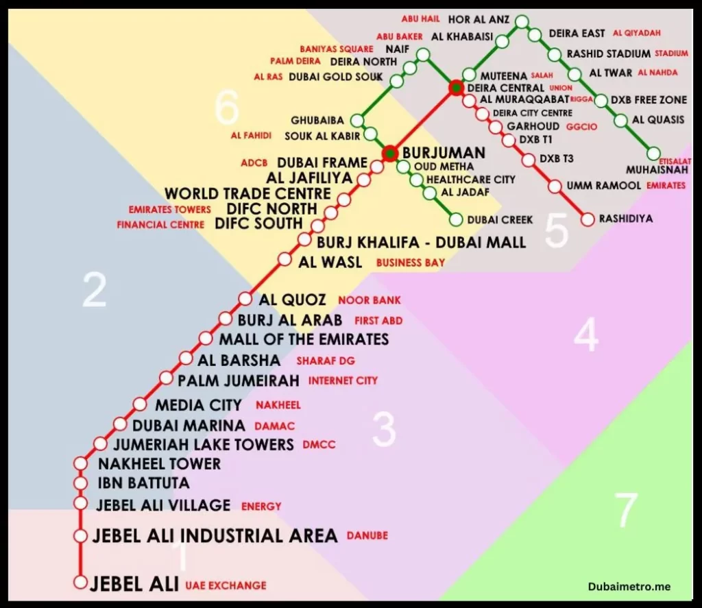 Dubai Metro Map Latest