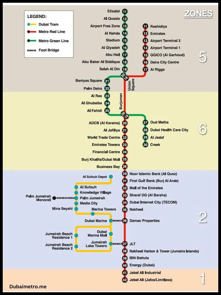 dubai metro map pdf