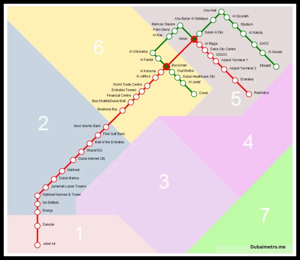 Red Line Metro Map